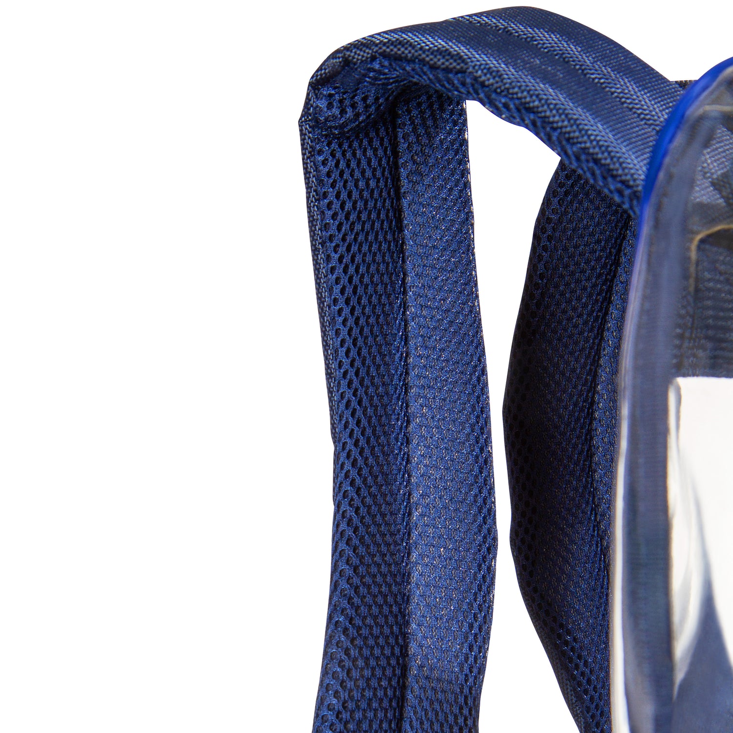 Heavy Duty Clear Backpack With Mesh Organizer (Large)