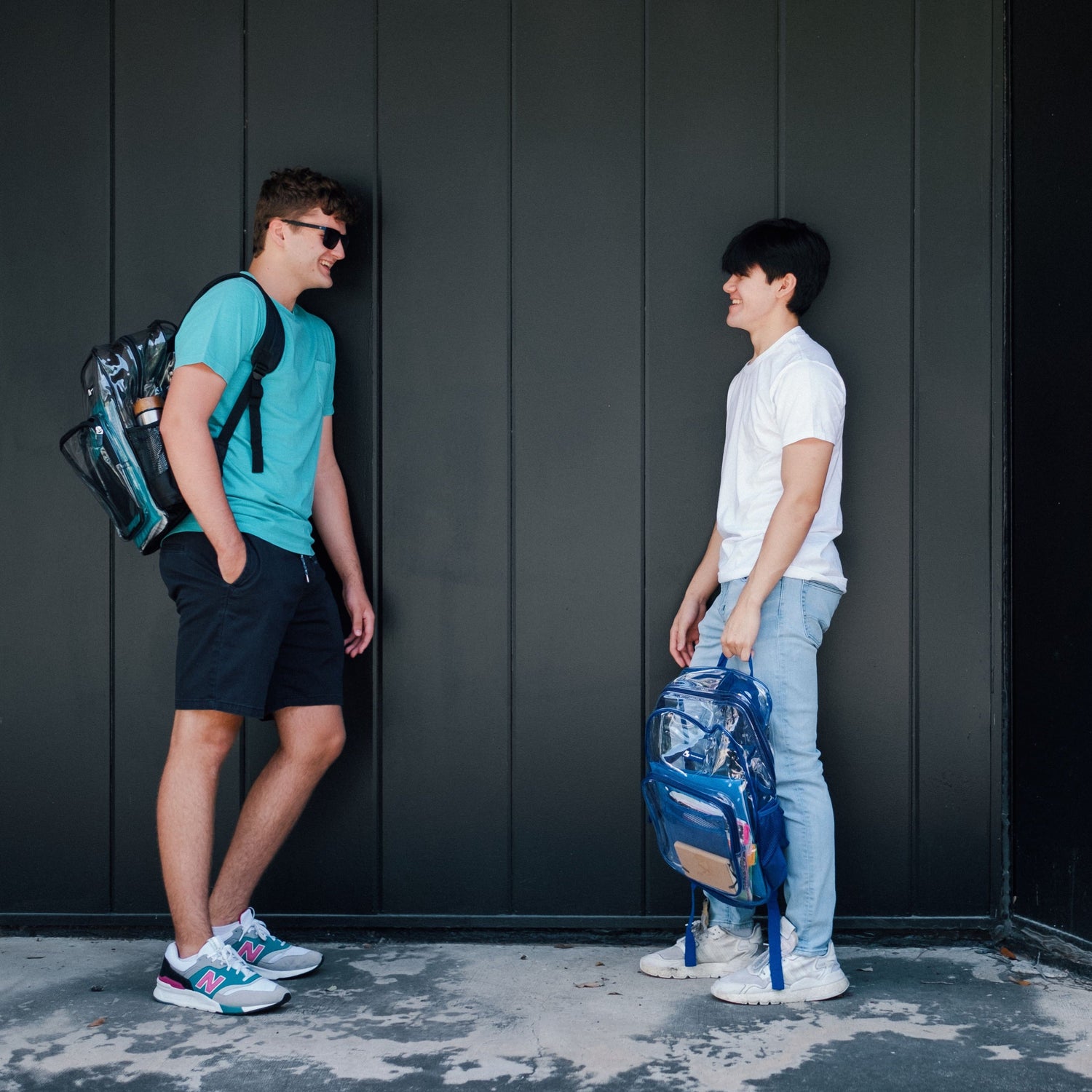 AMERICAN HERITAGE SCHOOL DISTRICT EXCLUSIVE | Heavy Duty Clear Backpack With Mesh Organizer - Large