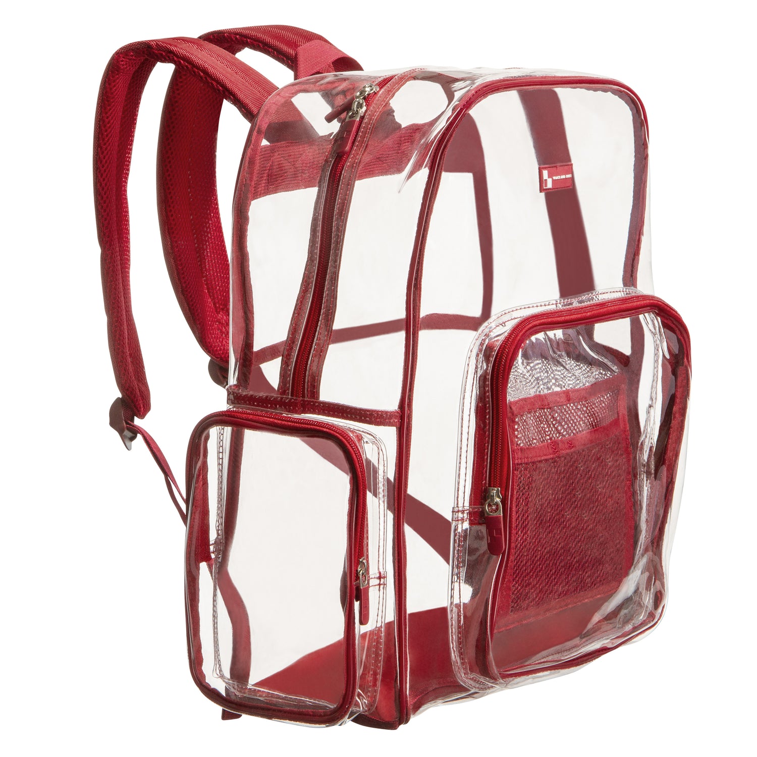 Heavy Duty Clear Backpack With Mesh Organizer - Medium