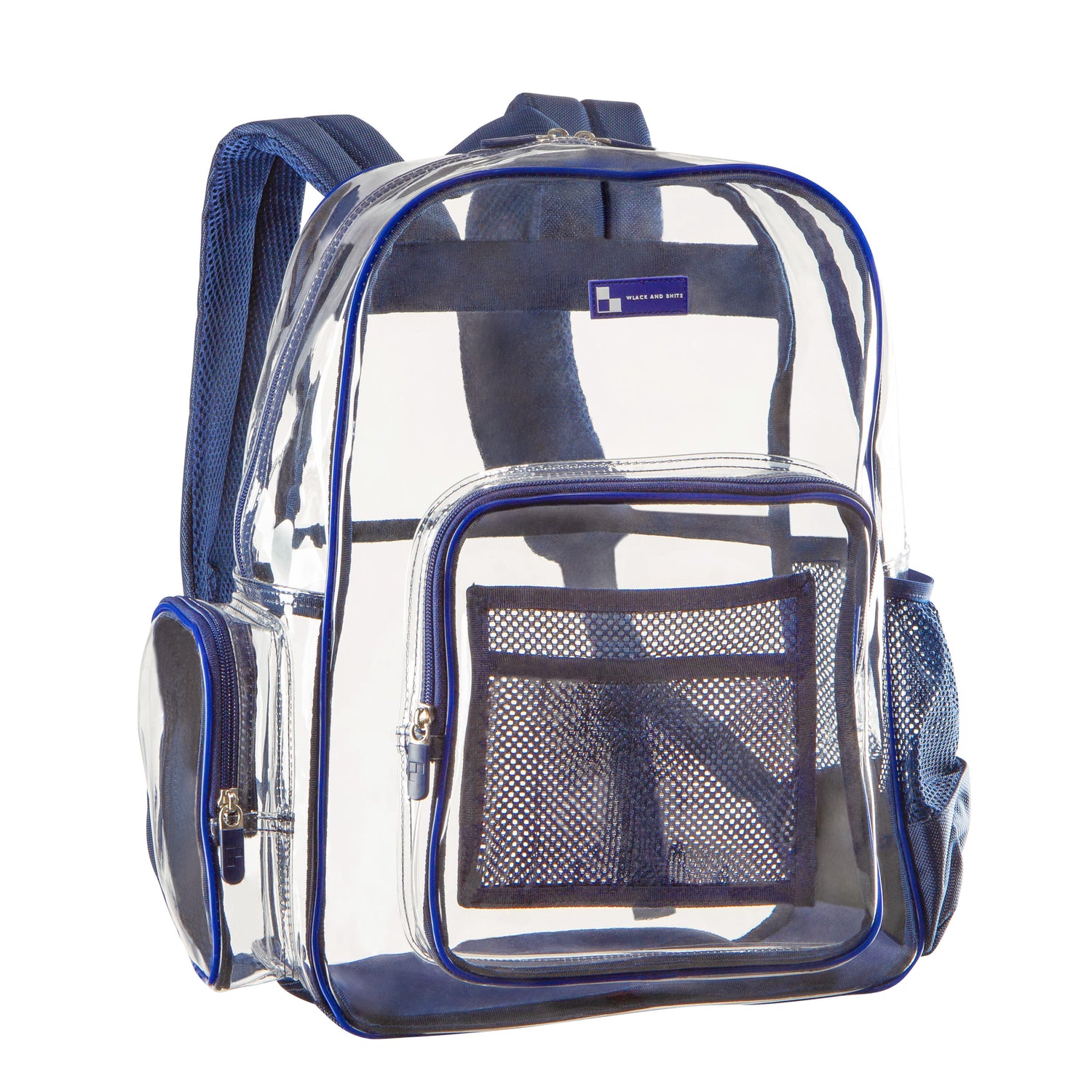 Heavy Duty Clear Backpack With Mesh Organizer (Medium)