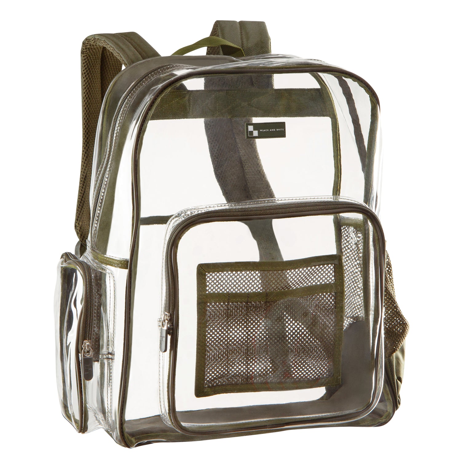 Heavy Duty Clear Backpack With Mesh Organizer - Large