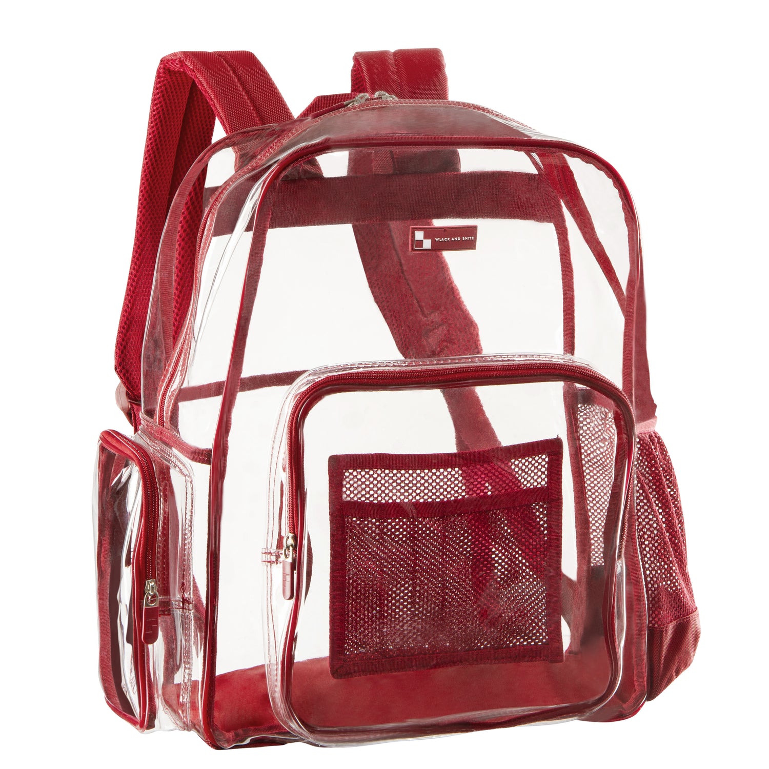 Heavy Duty Clear Backpack With Mesh Organizer - Large