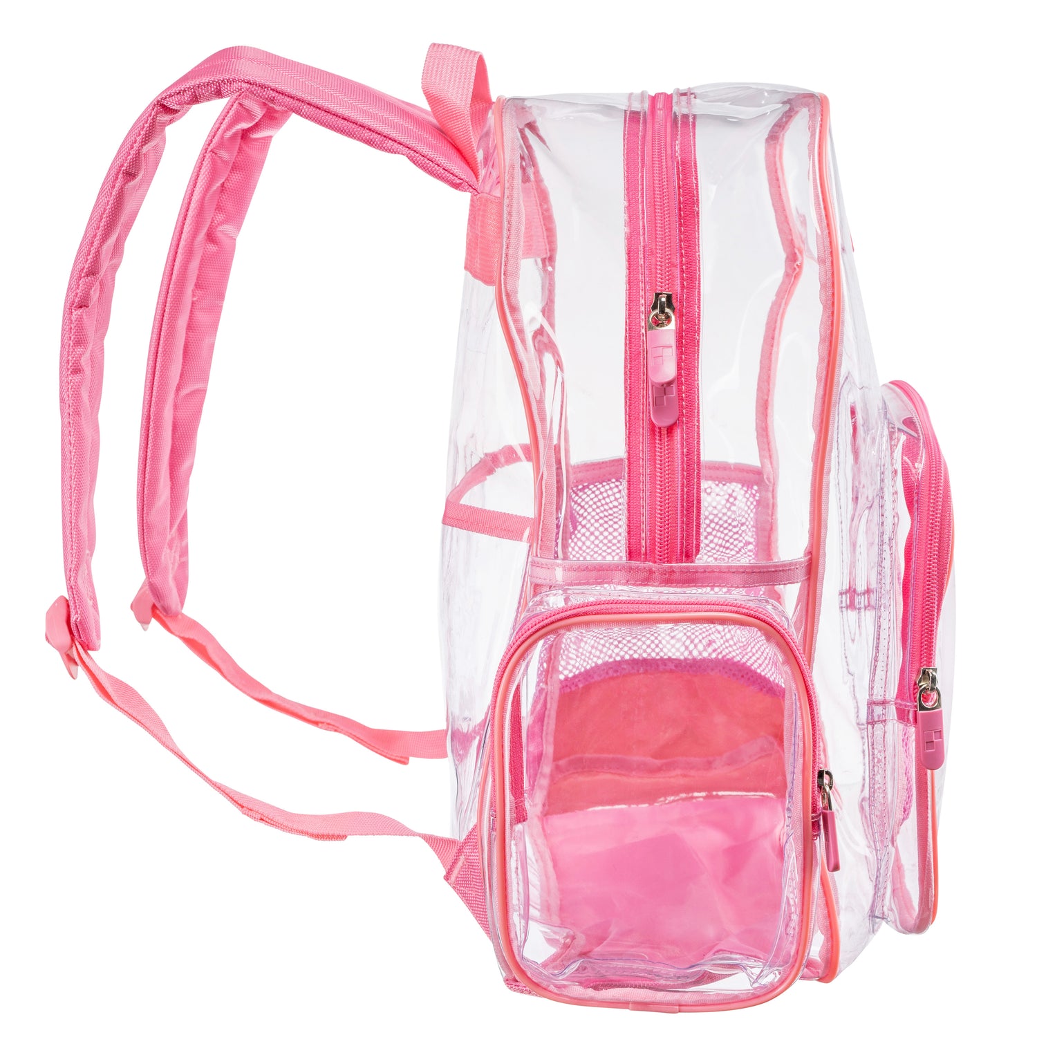 Heavy Duty Clear Backpack With Mesh Organizer (Medium)