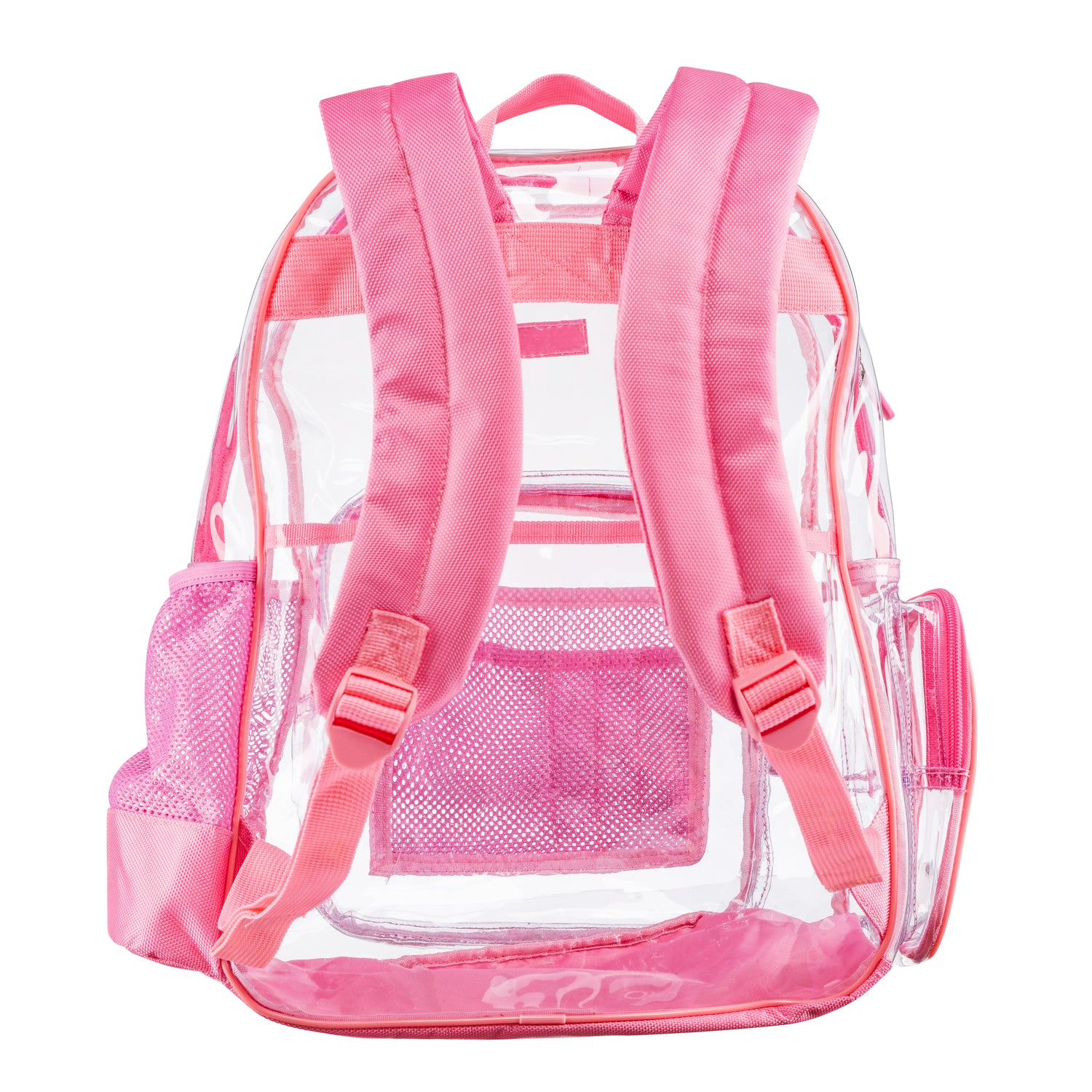 Heavy Duty Clear Backpack With Mesh Organizer (Medium)