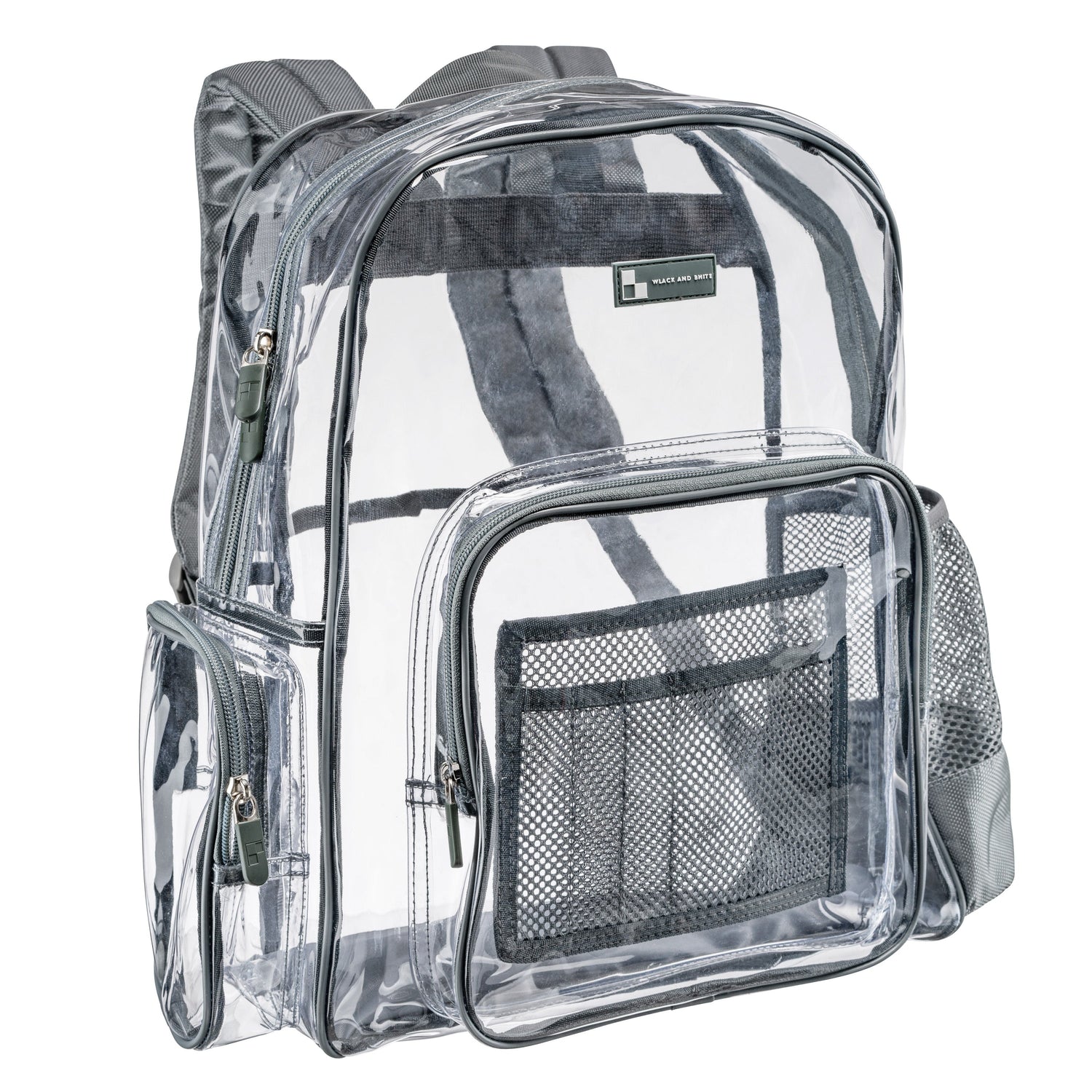 Heavy Duty Clear Backpack With Mesh Organizer (Medium)