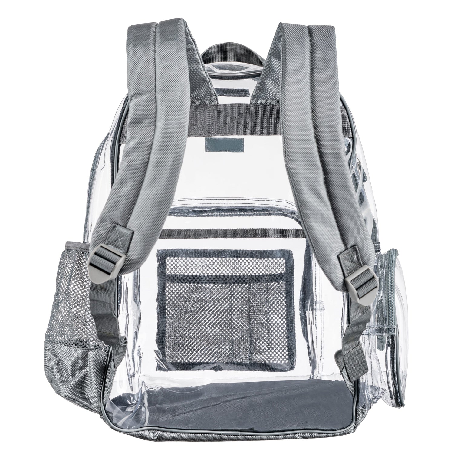 Heavy Duty Clear Backpack With Mesh Organizer (Medium)