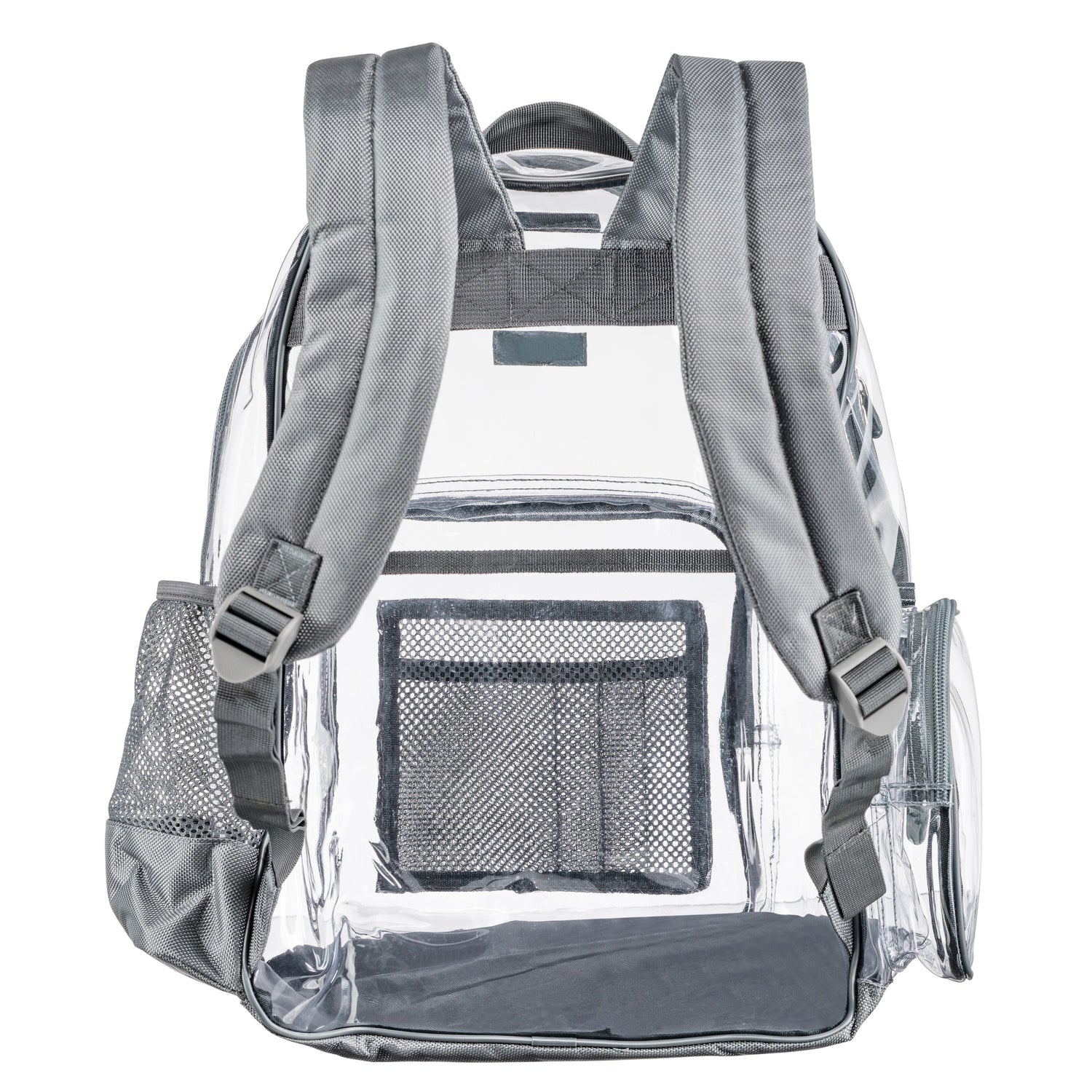 coach clear backpack Heavy Duty Clear Backpack With Mesh Organizer (Large)