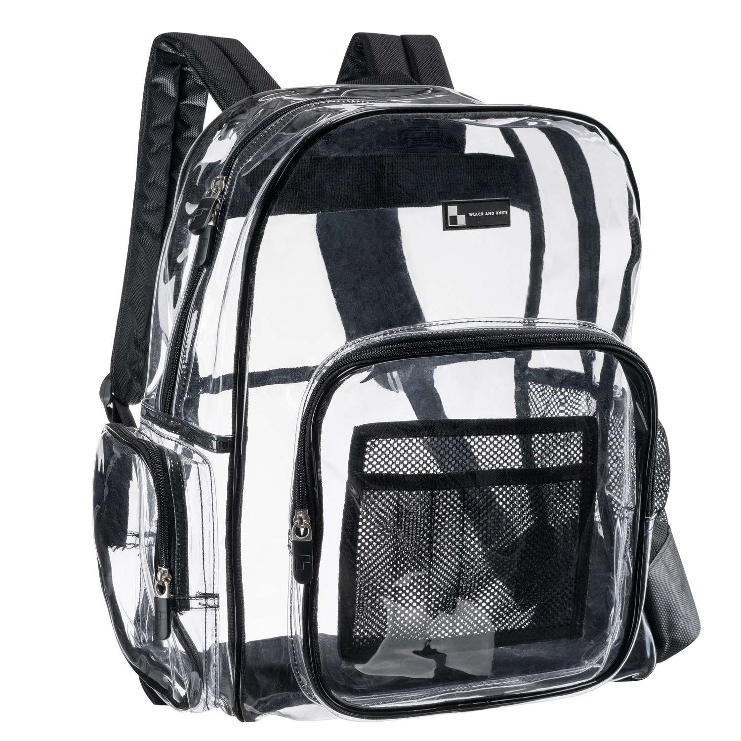American Heritage | Heavy Duty Clear Backpack With Mesh Organizer (Medium)