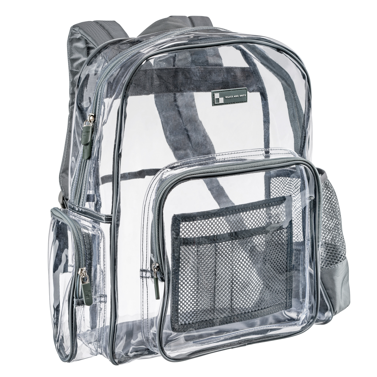 American Heritage | Heavy Duty Clear Backpack With Mesh Organizer (Large)